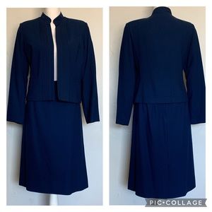 Vintage Polyester Wool Blend Suit